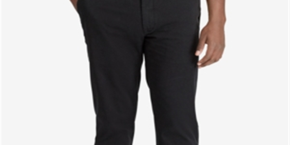 Polo Ralph Lauren Men's Big & Tall Classic-Fit Cotton Chinos Black Size 44X32
