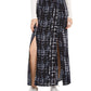 Be Bop Junior's Printed Double Slit Maxi Skirt Navy Size Large