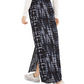 Be Bop Junior's Printed Double Slit Maxi Skirt Navy Size Large