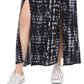 Be Bop Junior's Printed Double Slit Maxi Skirt Navy Size Large