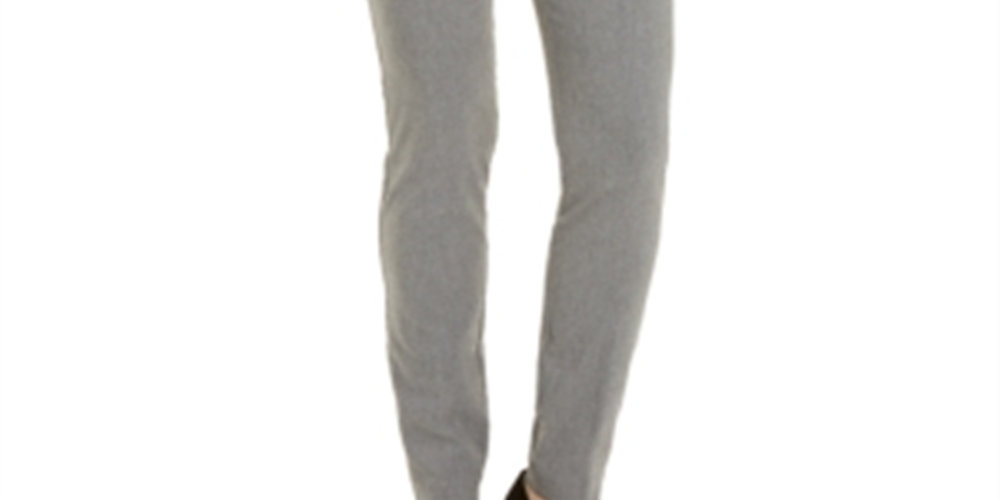 Alfani Women's Curvy Pull-on Skinny Pants  Gray Size 16