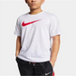 Nike Men's Dri fit Logo Basketball T-Shirt White Size Large