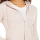 Ideology Women's Zippered Long Sleeve Hooded Top Pink Size Large