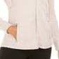 Ideology Women's Zippered Long Sleeve Hooded Top Pink Size Large
