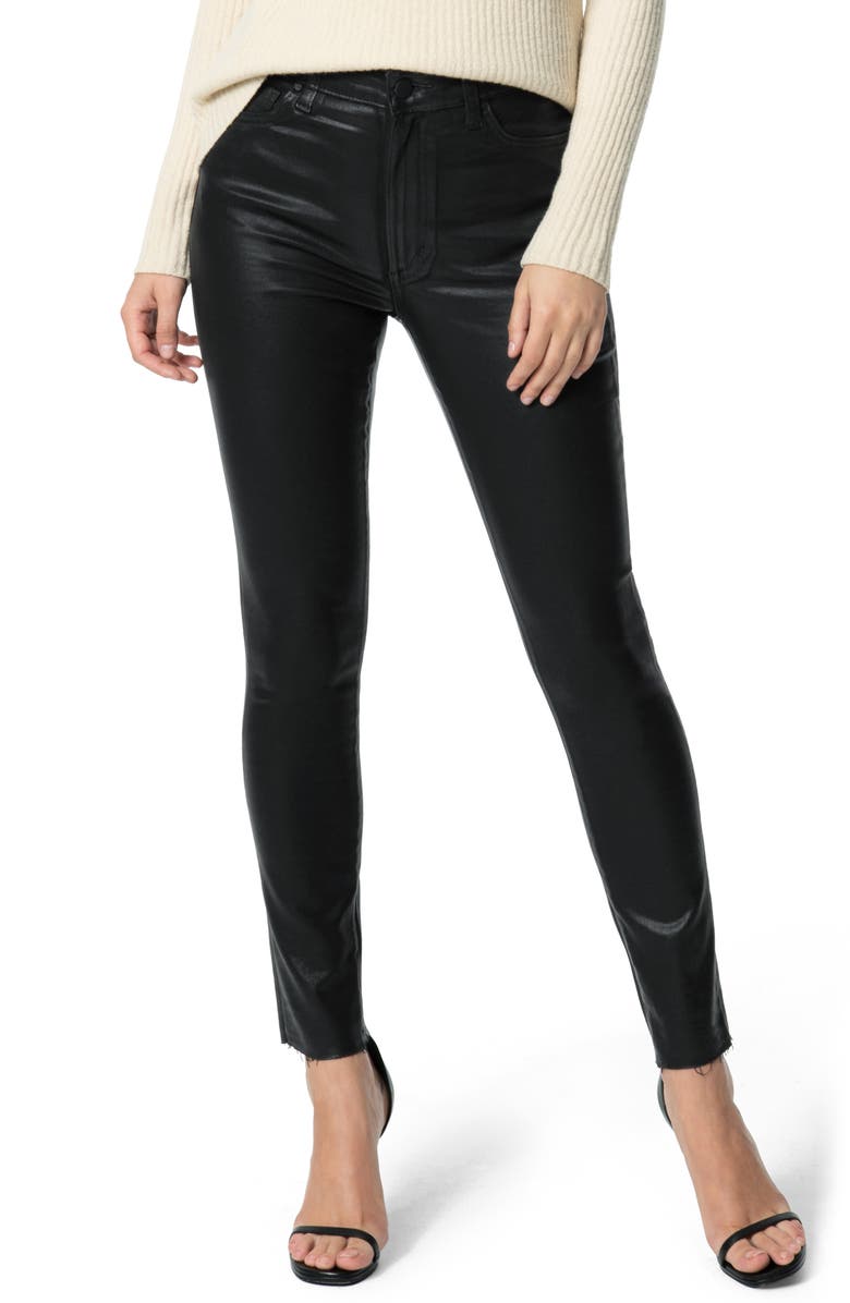 जोस जीन्स महिलाओं के लिए चार्ली एंकल कट हेम जीन्स काले रंग में, साइज़ 27