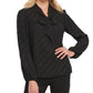 DKNY Women's Long Sleeve V Neck Sweater Black Size X-Small