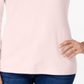 Karen Scott Women's Scoop Neck Top Pink Size Large