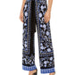 INC International Concepts Women's Tie Wide Leg Pants Black Size Large
