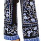 INC International Concepts Women's Tie Wide Leg Pants Black Size Large
