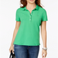 Tommy Hilfiger Women's Short Sleeve Collared Top Green Size X-Large