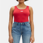 Levi's Women's Sleeveless Full Coverage Bodysuit Red Size S