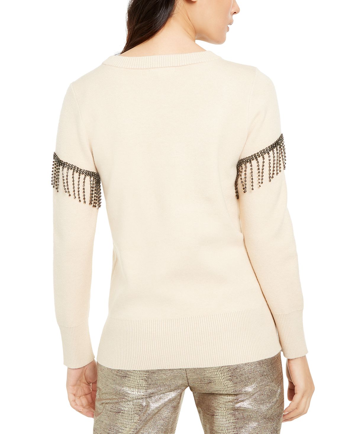 Alfani Women's Long Sleeve Crew Neck Top Green Size Large