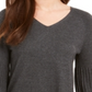 Style & Co Women's Bishop Sleeve Tunic Sweater Gray Size 2XL