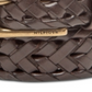 Tommy Hilfiger Men's Faux Leather Braided Casual Belt Brown Size Small