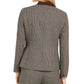 Kasper Women's Houndstooth Print Jacket Brown Size 6