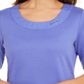 Karen Scott Women's Cotton Ring Top Blue Size M