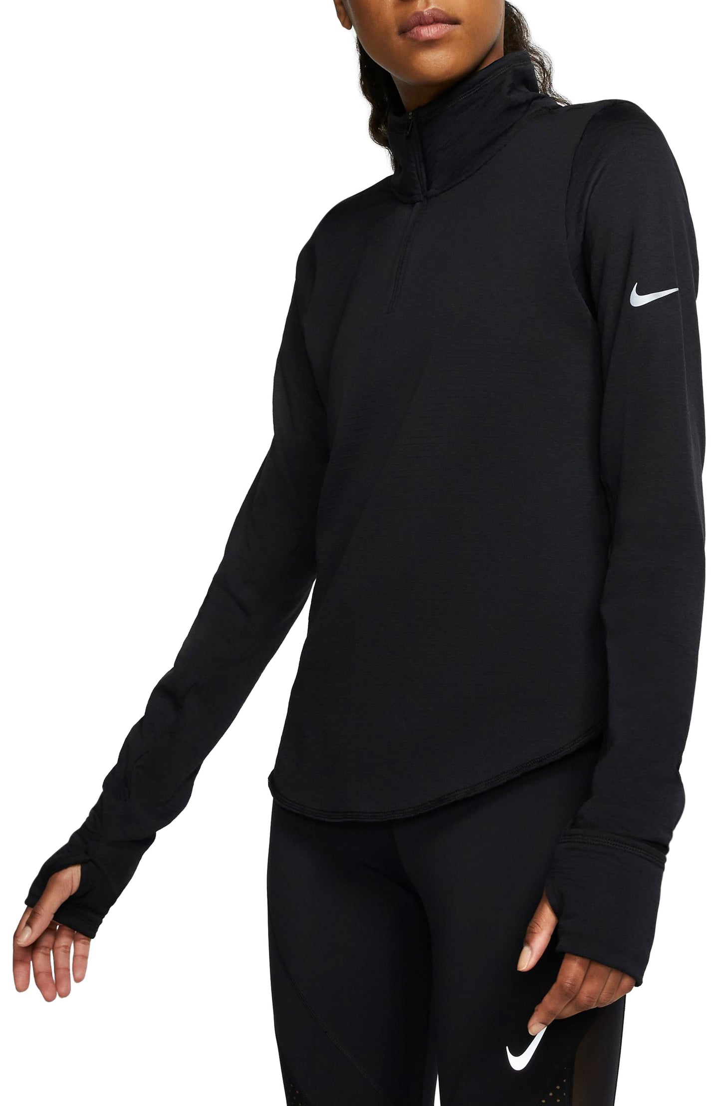 Nike Women's Sweater Black Size Medium