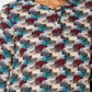 JM Collection Women's  Printed Pleated-Back Blouse Texture Dots Red Size S