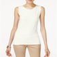 Alfani Women's High Neck Tank Top White Size Petite Small
