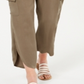 American Rag Junior's Tulip Hem Cargo Pants Brown Size Large