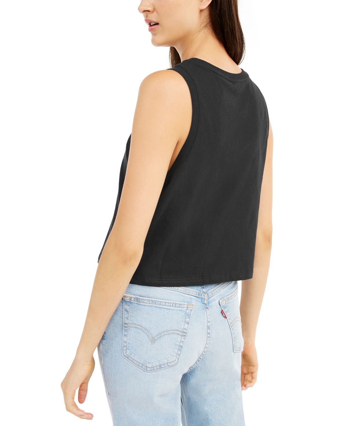 Levi's Women's Graphic Crop Tank Black Size Small