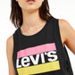 Levi's Women's Graphic Crop Tank Black Size Small