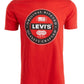 Levi's Men's Circular Logo T-Shirt Red Size Medium