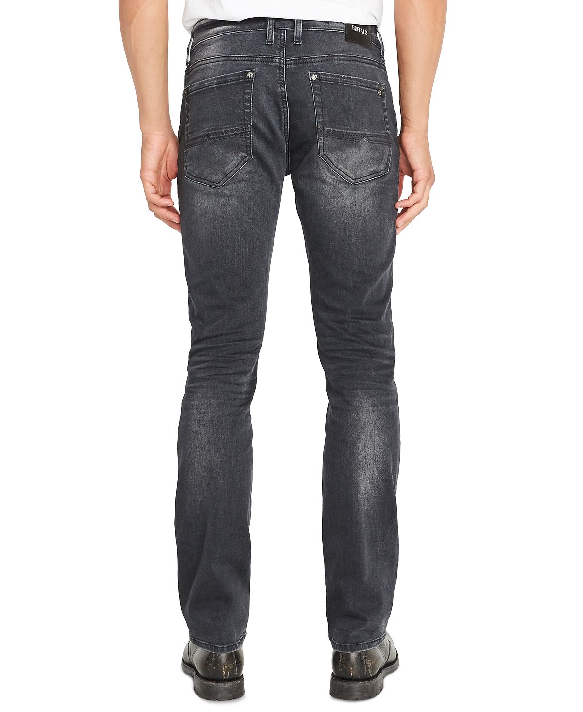 Buffalo David Bitton Men's Six-x Sandblasted Jeans Black Size 34X34