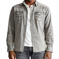 Polo Ralph Lauren Men's Western Denim Sport Shirt Gray Size Medium