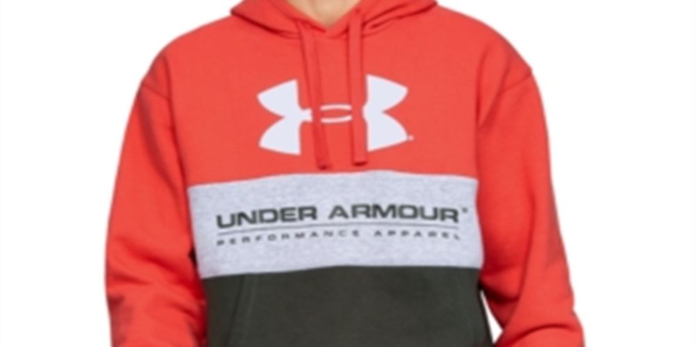 Under Armour Men's Sweatshirts and Hoodies Martian Performance Originators Fleece Logo Hoodie Red Size Medium