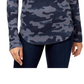William Rast Women's Kairah Henley Top Blue Size S
