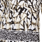 JM Collection Women's Laced Grommet Neck Tunic Top White Multi Size Large