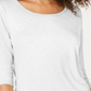 Style & Co Women's Chiffon Hem Top White Size X-Small