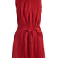 Tommy Hilfiger Kids Pleated Sleeveless Dress Girl's Dress Red Size 16