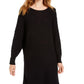 American Rag Juniors' Lace-up Tunic Sweater   Black Size Large