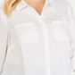 Charter Club Women's Plus Linen Utility Shirt White Size 1X