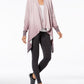 Ideology Women's Open Cardigan Hi-Lo Active Wear Top Pink  Size Large