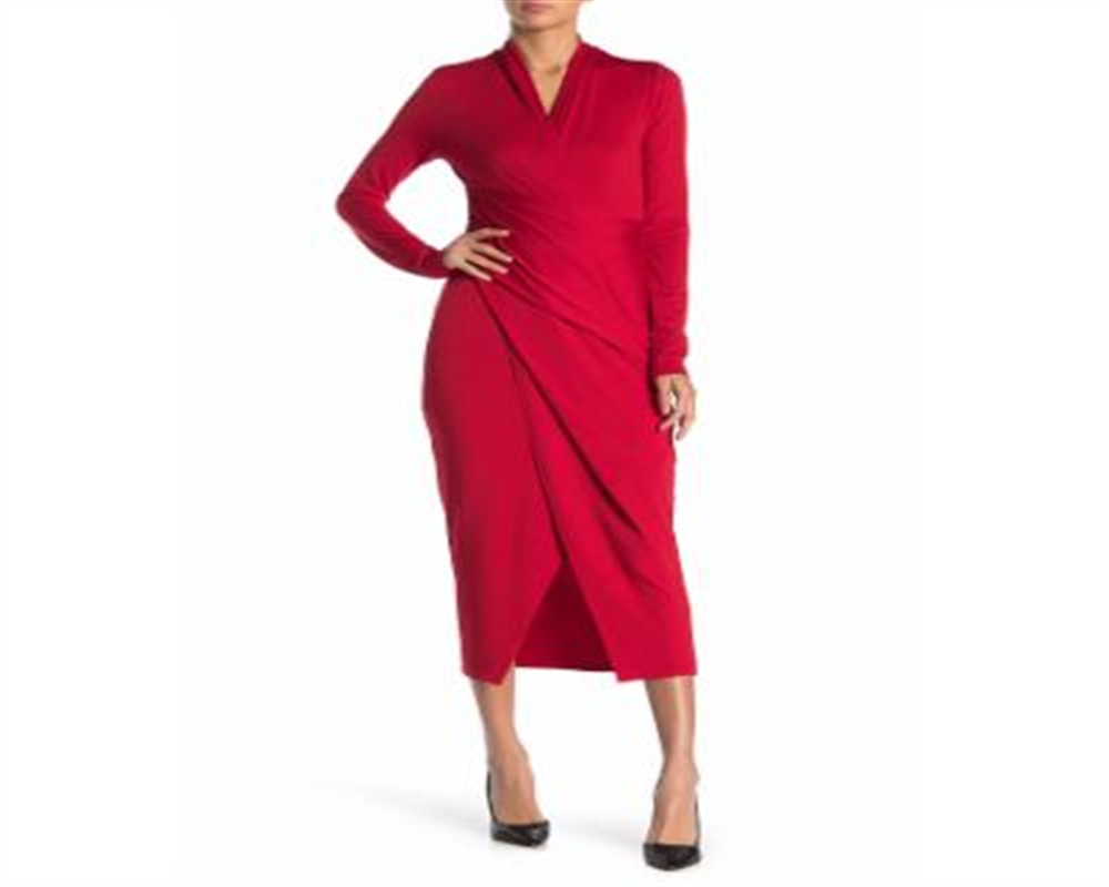 Rachel Roy Women's Bret Jersey Dress Red Size Small