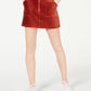 Rewash Women's Corduroy Mini Skirt Orange Size X-Small