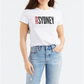 Levi's Women's Batwing Logo Cotton Cities T-Shirt White Size X-Large