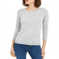 Maison Jules Women's Flecked Sweater Gray Size X-Small