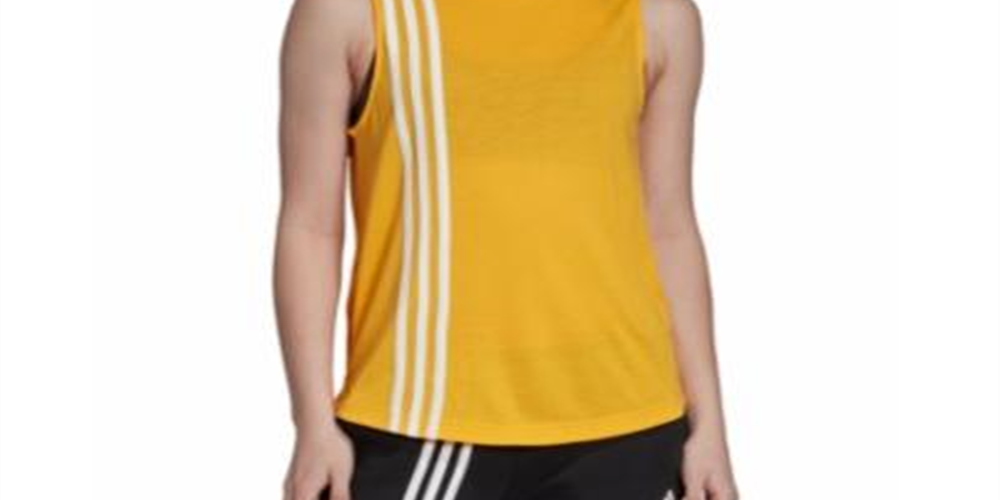 Adidas Women's Workout Training Tank Top Yellow Size L