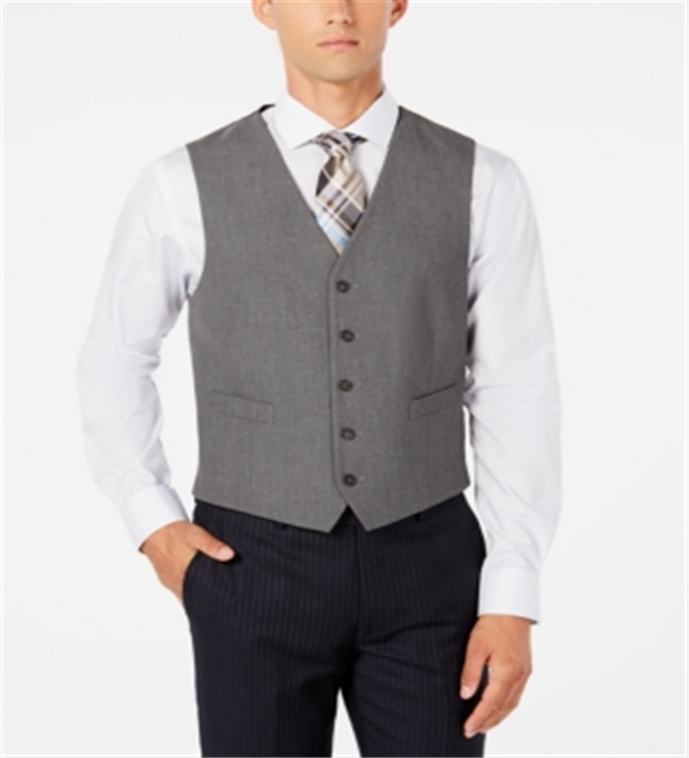Ryan Seacrest Distinction Men's Belted Jacket Gray Size Large