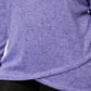 Ideology Women's Solid Long Sleeve Cowl Neck Trapeze Sweater Purple Size 2X