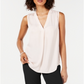 Alfani Women's Satin Ruched Shell Top Pink Size Large