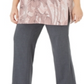 Alfani Women's Plus Floral Print Tunic Pink Size 3X