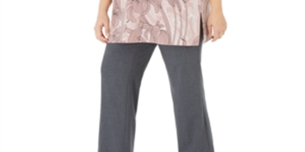 Alfani Women's Plus Floral Print Tunic Pink Size 3X