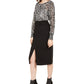 Alfani Women's Zebra Print Long Sleeve Jewel Neck Top  Black  Size XX-Large