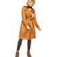 INC International Concepts Women's Metallic Trench Coat Brown Size XX-Large