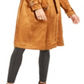 INC International Concepts Women's Metallic Trench Coat Brown Size XX-Large